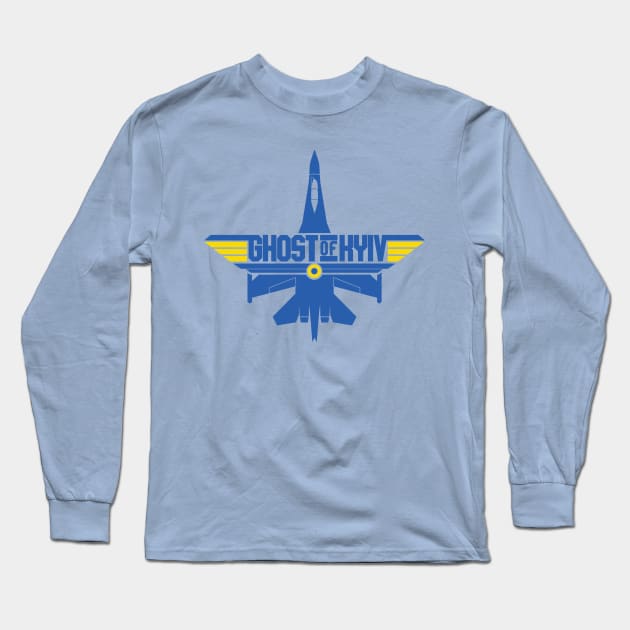 Ghost of Kyiv Long Sleeve T-Shirt by Baggss